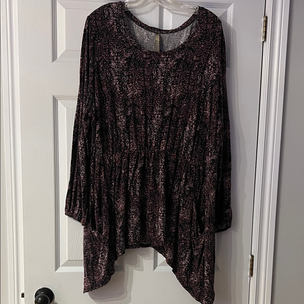 Penningtons Black and Pink Patterned Tunic